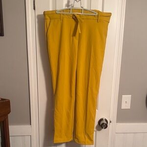 Jules & Leopold Yellow Straight Leg Pants
